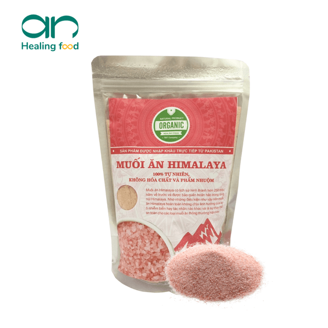 Muối Hồng Himalaya (Nhập Khẩu Pakistan Organic ) - 500 Gram