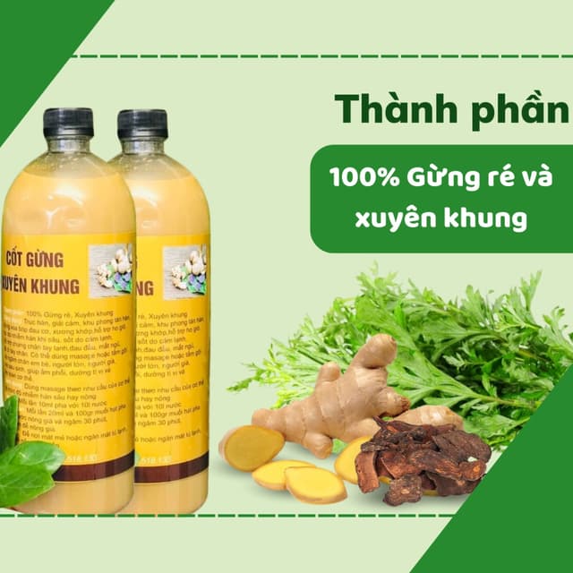 Nước Cốt Gừng Xuyên Khung - 800 ML
