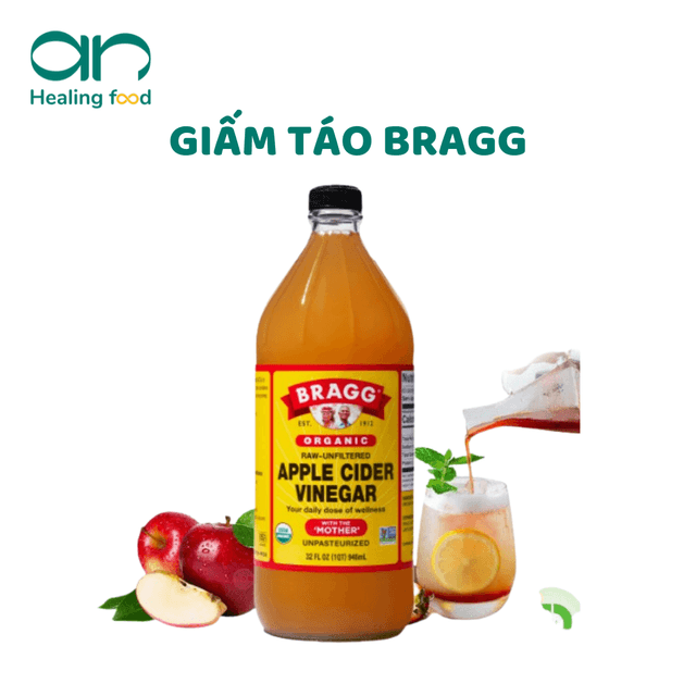 Giấm Táo Hữu Cơ Bragg - Nhập khẩu Mỹ - 946ML