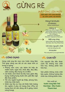 Mật Ong Lên Men Gừng -400gr