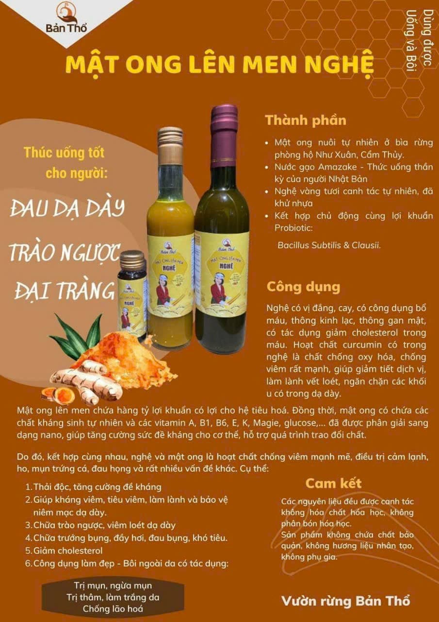 Mật Ong Lên Men Nghệ - 400gr